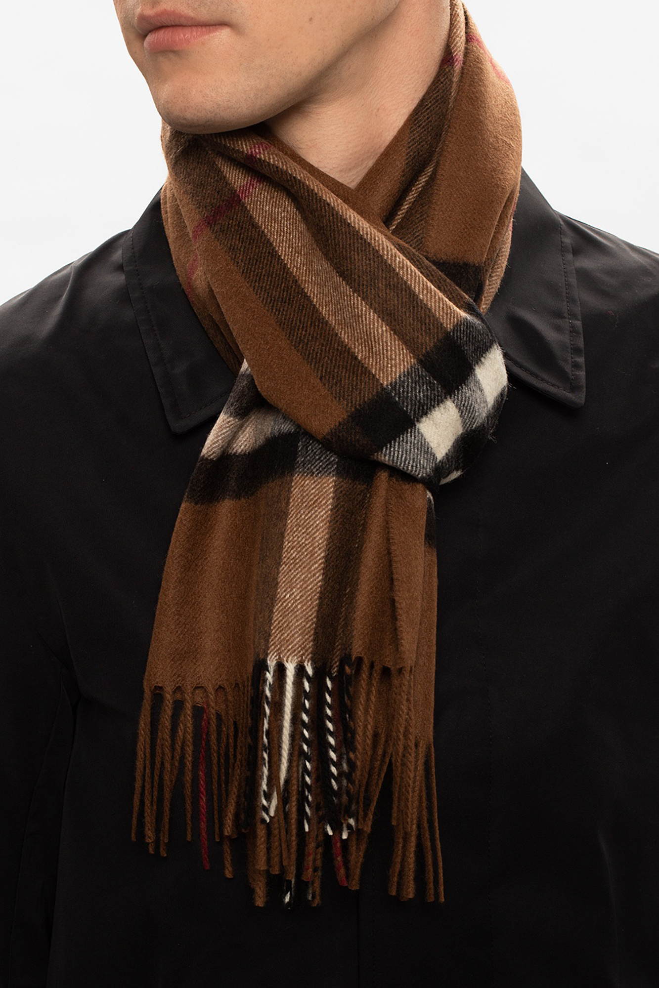 Brown burberry scarf new arrivals